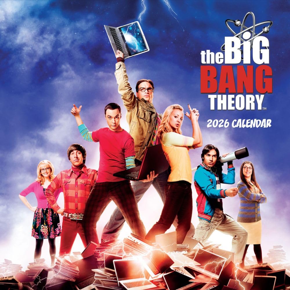 The Big Bang Theory Square Calendar 2026 - Buy Calendars & Diaries at GiftMasters.co.uk