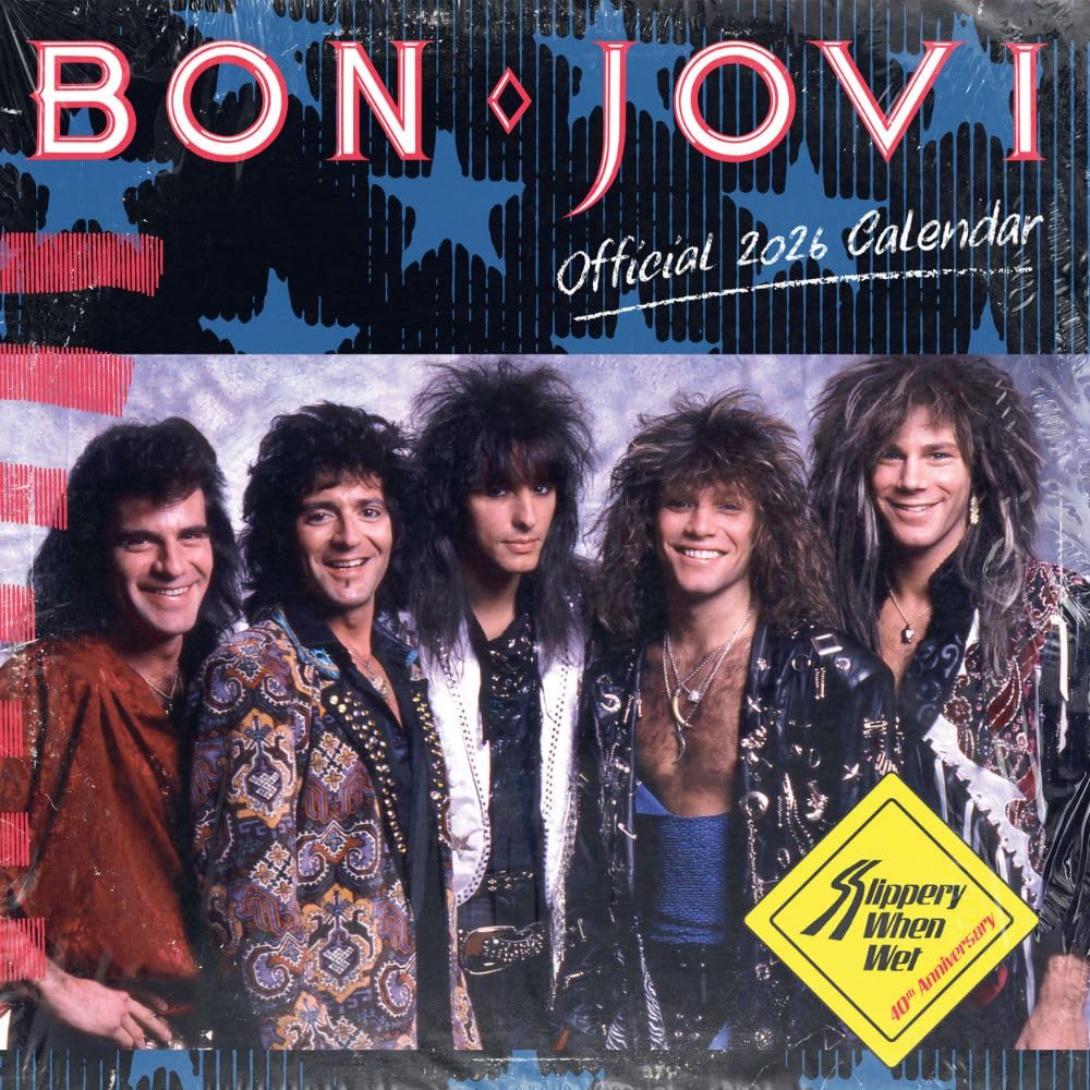 Bon Jovi Square Calendar 2026 - Buy Calendars & Diaries at GiftMasters.co.uk