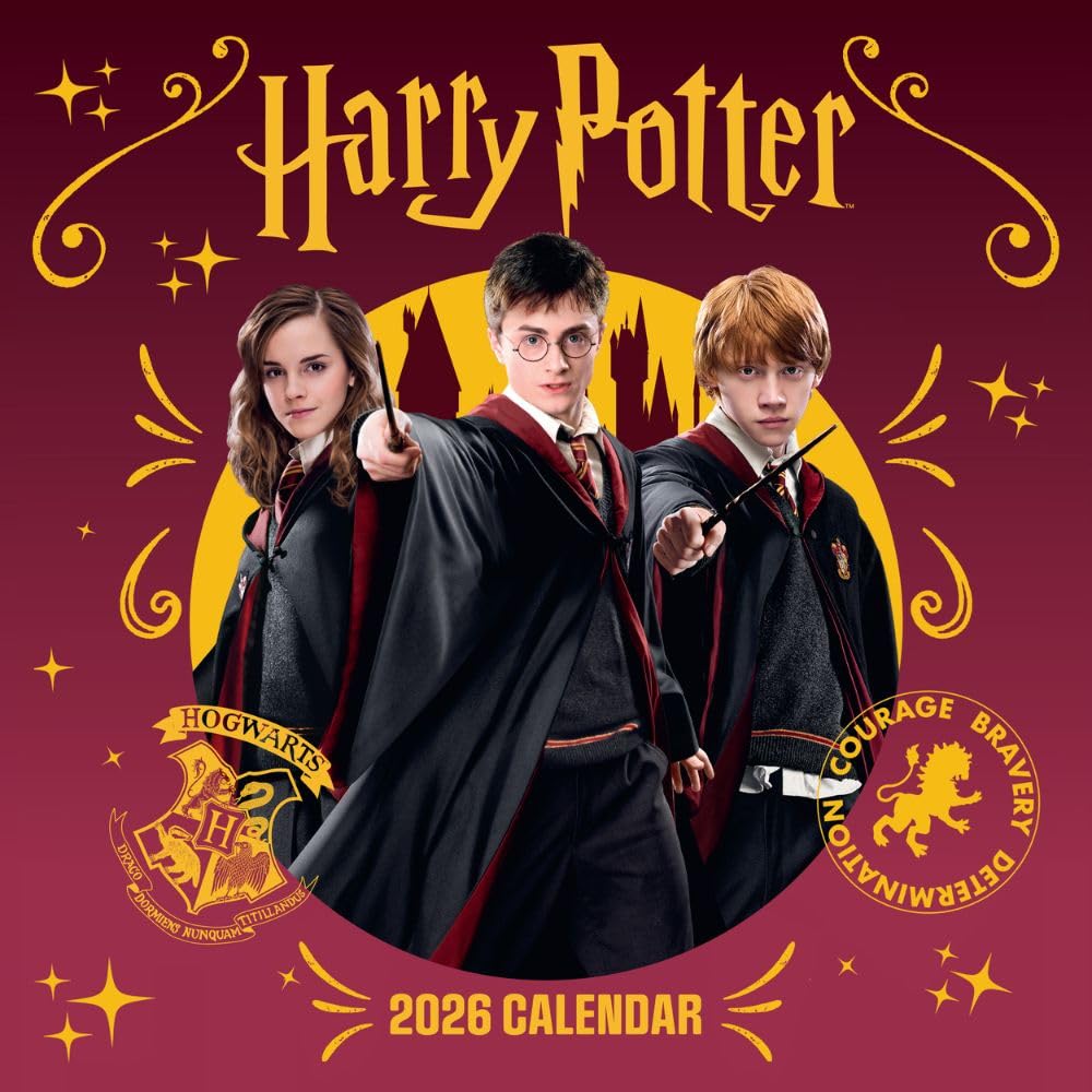 Harry Potter Square Calendar 2026 - Buy Calendars & Diaries at GiftMasters.co.uk