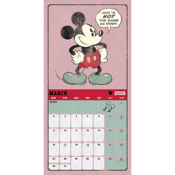 Mickey Mouse Classic Square Calendar 2026