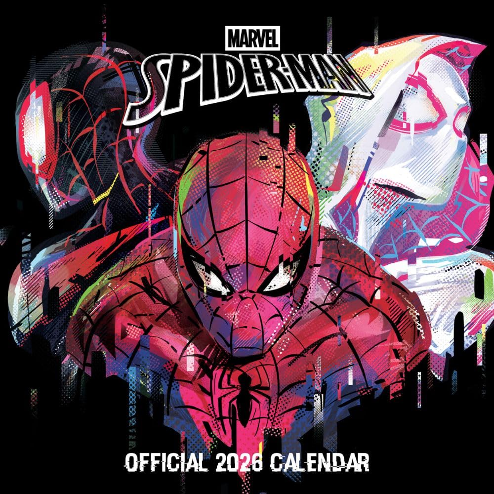 Spider-Man Square Calendar 2026 - Buy Calendars & Diaries at GiftMasters.co.uk