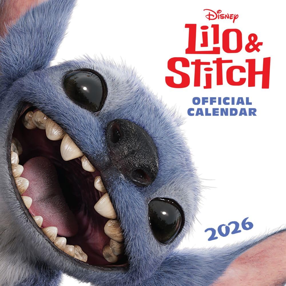 Lilo & Stitch Live Action Square Calendar 2026 - Buy Calendars & Diaries at GiftMasters.co.uk