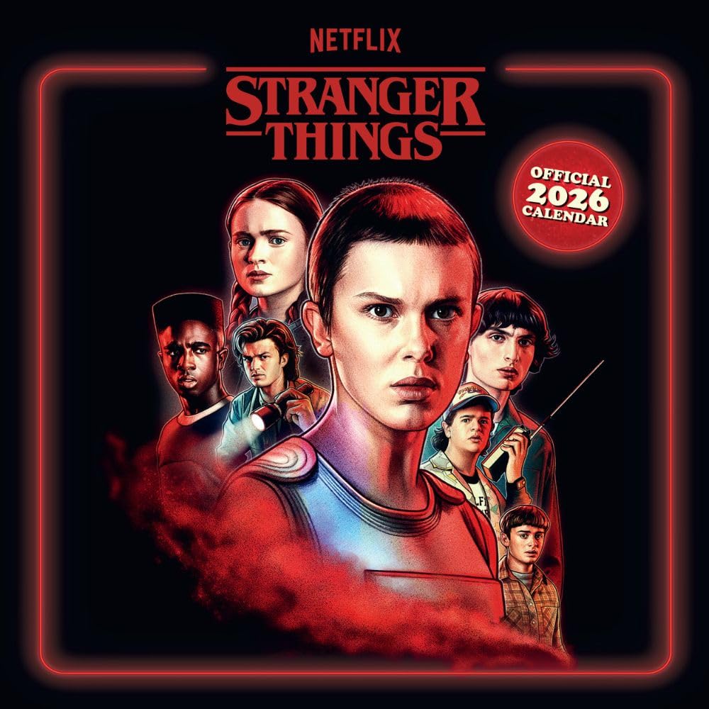 Stranger Things Square Calendar 2026 - Buy Calendars & Diaries at GiftMasters.co.uk