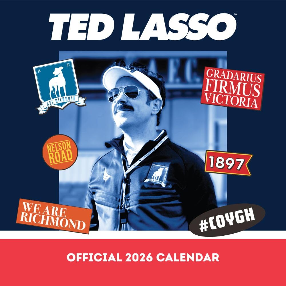Ted Lasso Square Calendar 2026 - Buy Calendars & Diaries at GiftMasters.co.uk