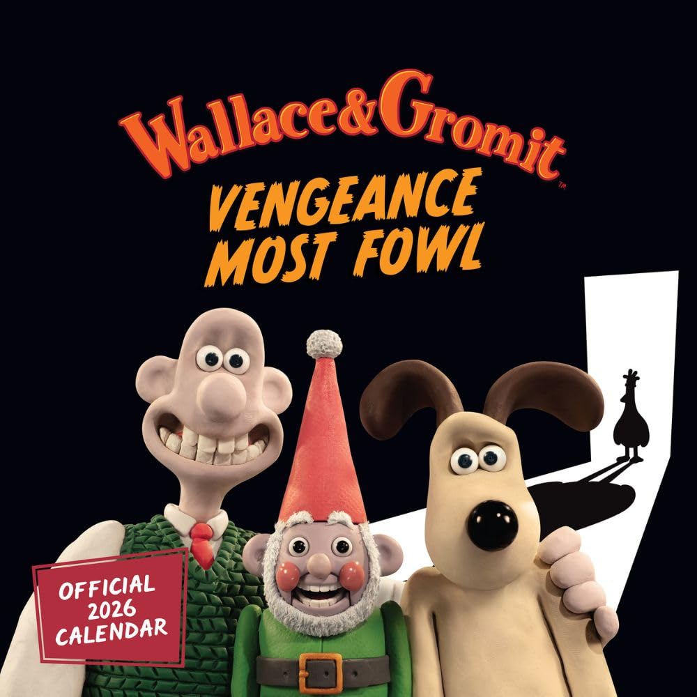 Wallace & Gromit Square Calendar 2026 - Buy Calendars & Diaries at GiftMasters.co.uk