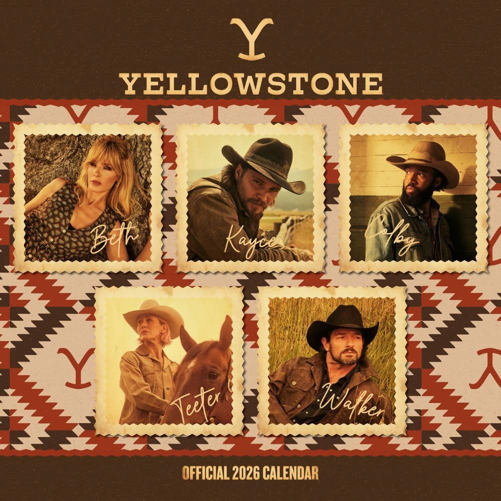 Yellowstone Square Calendar 2026 - Buy Calendars & Diaries at GiftMasters.co.uk