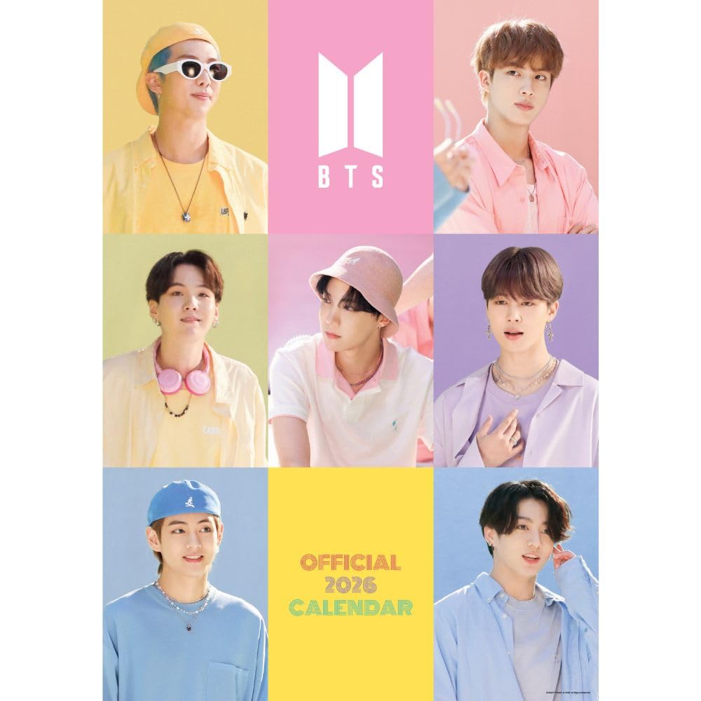 BTS A3 Calendar 2026 - Buy Calendars & Diaries at GiftMasters.co.uk