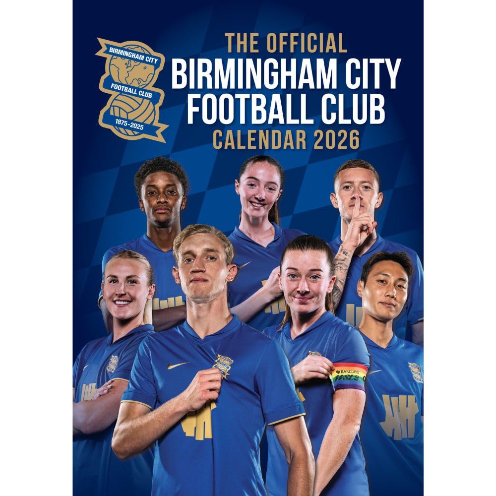 Birmingham City FC A3 Calendar 2026 - Buy Calendars & Diaries at GiftMasters.co.uk