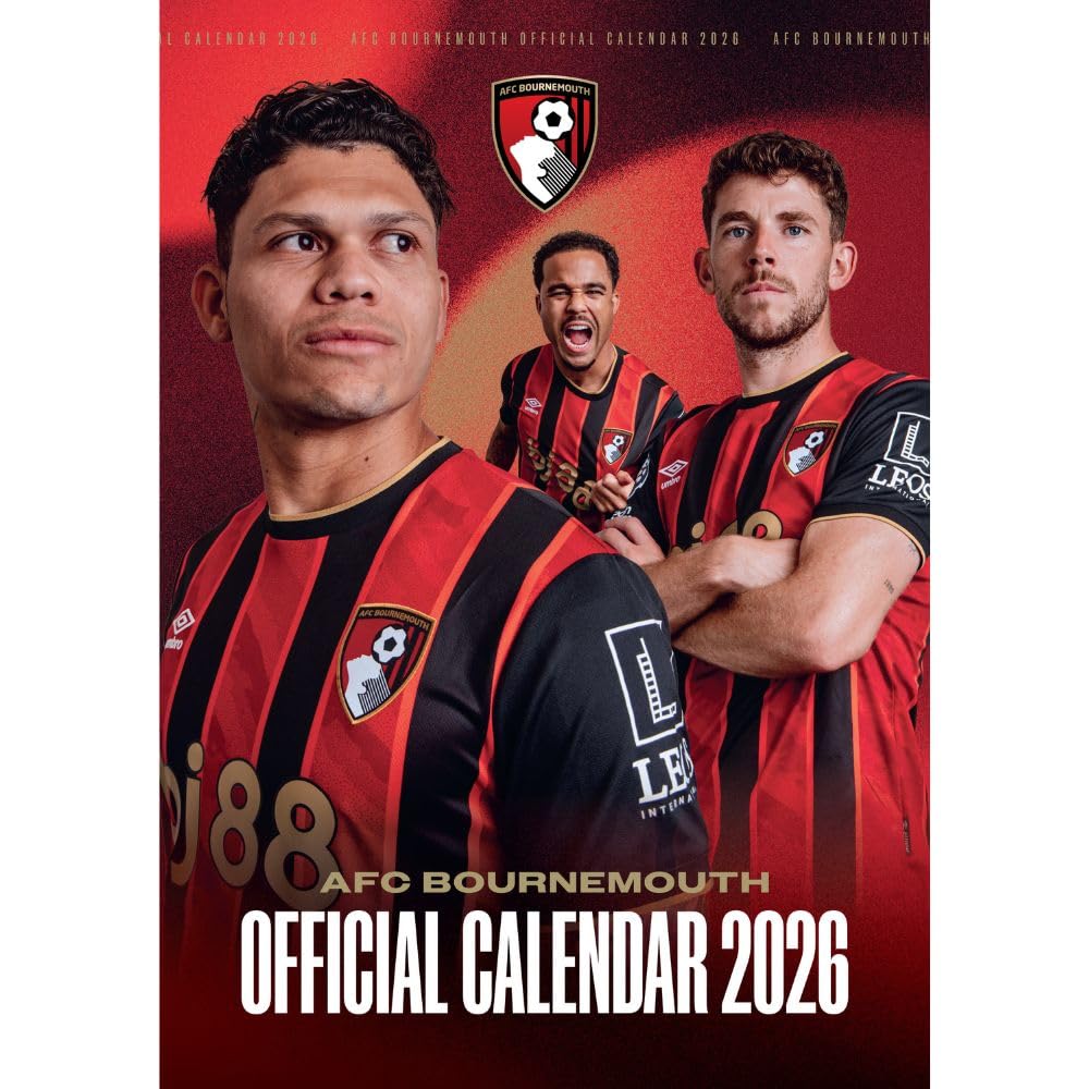 AFC Bournemouth A3 Calendar 2026 - Buy Calendars & Diaries at GiftMasters.co.uk