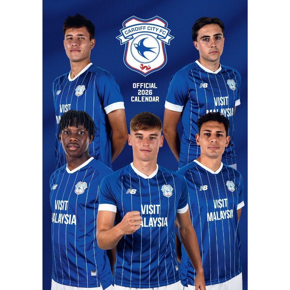 Cardiff City FC A3 Calendar 2026 - Buy Calendars & Diaries at GiftMasters.co.uk