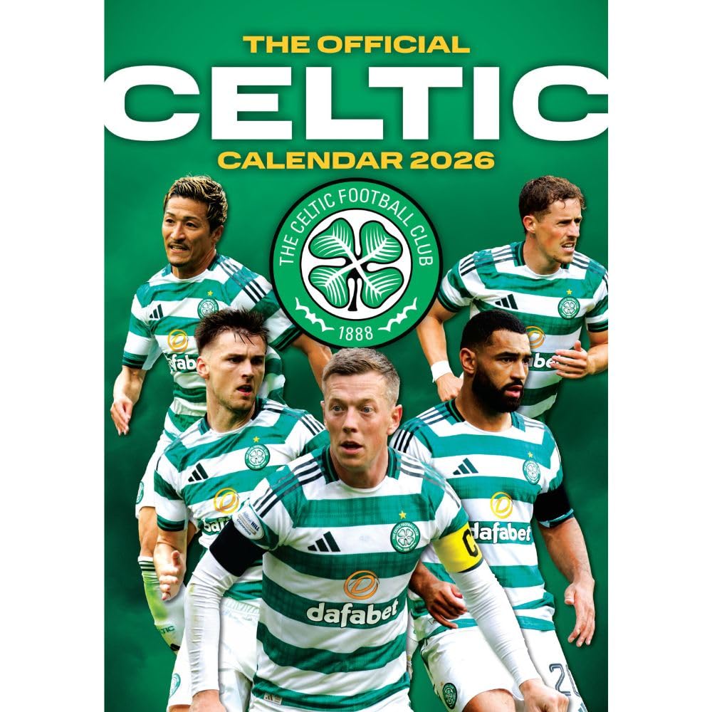 Celtic FC A3 Calendar 2026 - Buy Calendars & Diaries at GiftMasters.co.uk
