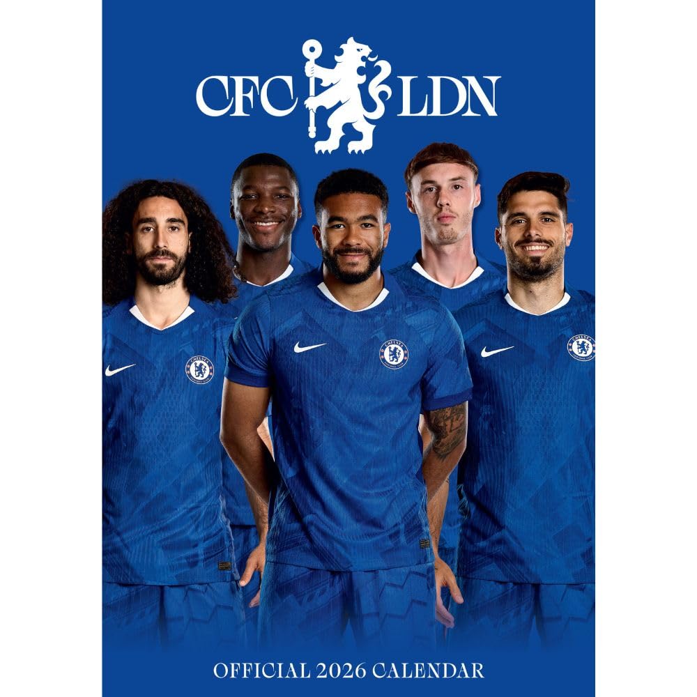Chelsea FC A3 Calendar 2026 - Buy Calendars & Diaries at GiftMasters.co.uk