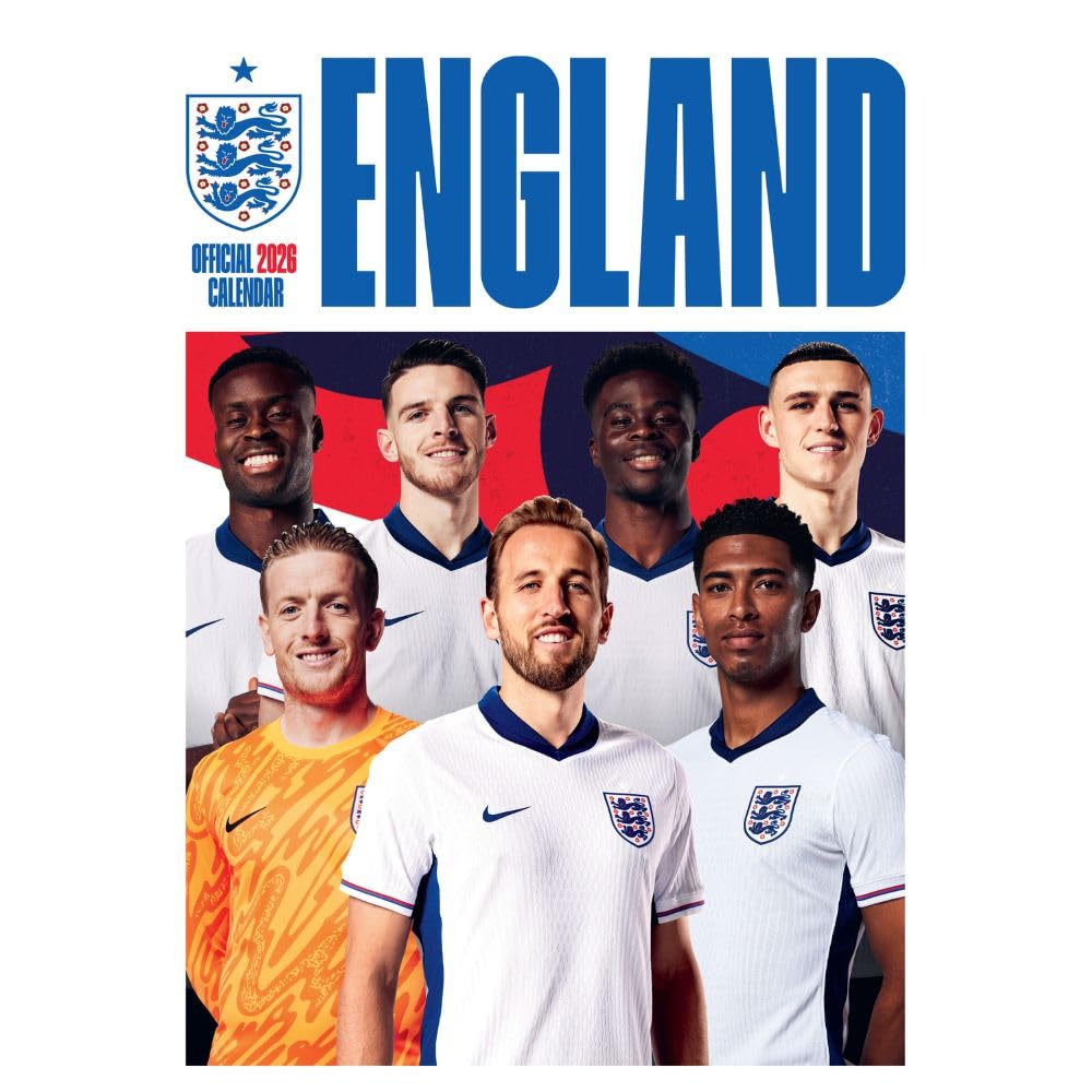 England FA A3 Calendar 2026 - Buy Calendars & Diaries at GiftMasters.co.uk