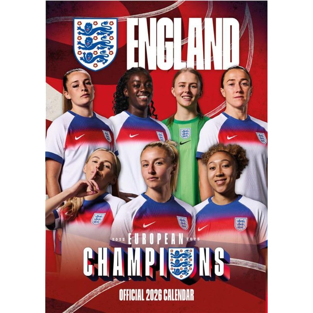 England WFA A3 Calendar 2026 - Buy Calendars & Diaries at GiftMasters.co.uk