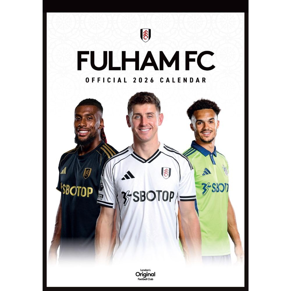 Fulham FC A3 Calendar 2026 - Buy Calendars & Diaries at GiftMasters.co.uk