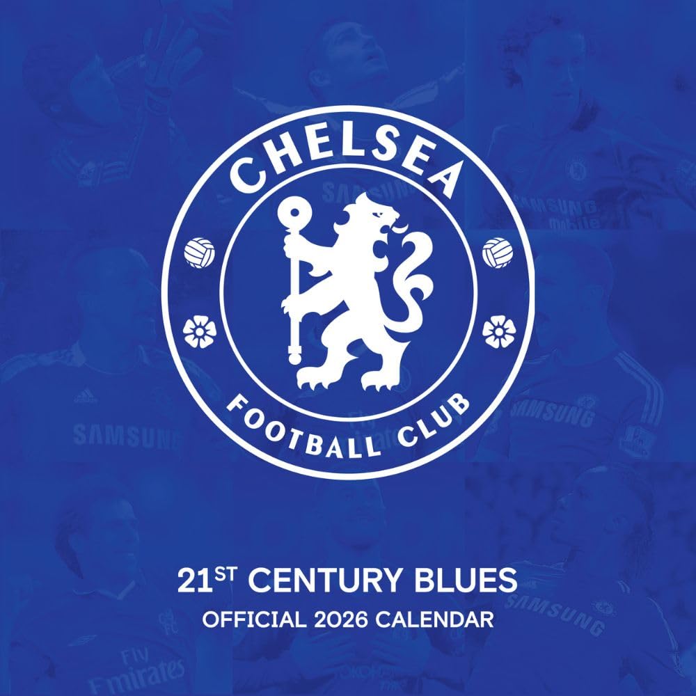 Chelsea FC Legends Square Calendar 2026 - Buy Calendars & Diaries at GiftMasters.co.uk