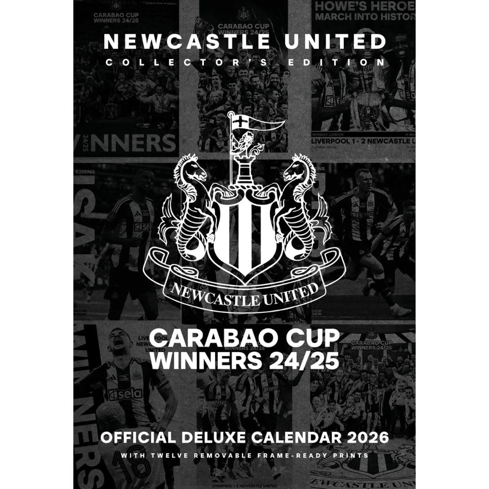 Newcastle United FC Deluxe Calendar 2026 - Buy Calendars & Diaries at GiftMasters.co.uk