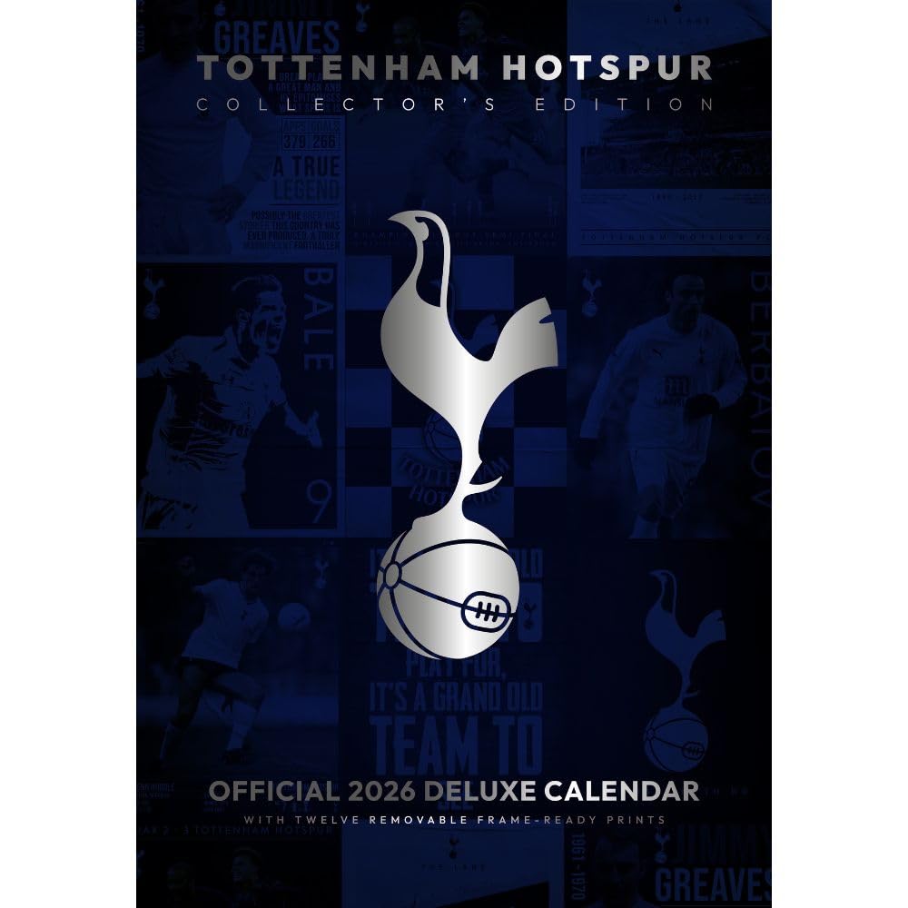Tottenham Hotspur FC Deluxe Calendar 2026 - Buy Calendars & Diaries at GiftMasters.co.uk