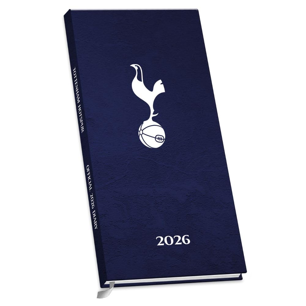 Tottenham Hotspur FC Slim Diary 2026 - Buy Calendars & Diaries at GiftMasters.co.uk