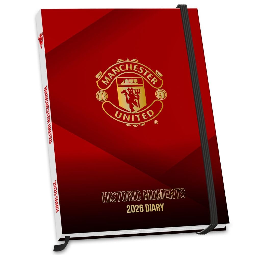 Manchester United FC A5 Diary 2026 - Buy Calendars & Diaries at GiftMasters.co.uk