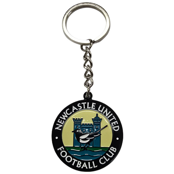 Newcastle United FC Retro 76-83 Crest Keyring & Badge Set