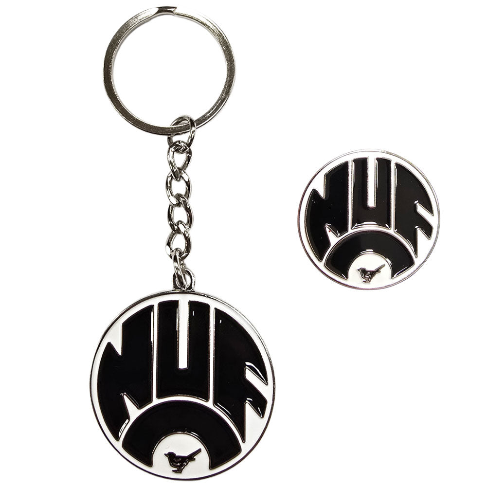 Newcastle United FC Retro 83-88 Crest Keyring & Badge Set - Buy Keyrings at GiftMasters.co.uk