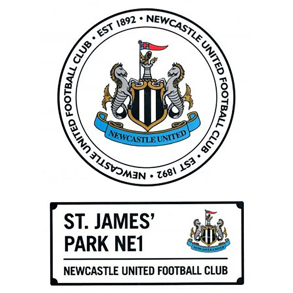Newcastle United FC A4 Car Decal - Buy Hang Ups & Stickers at GiftMasters.co.uk