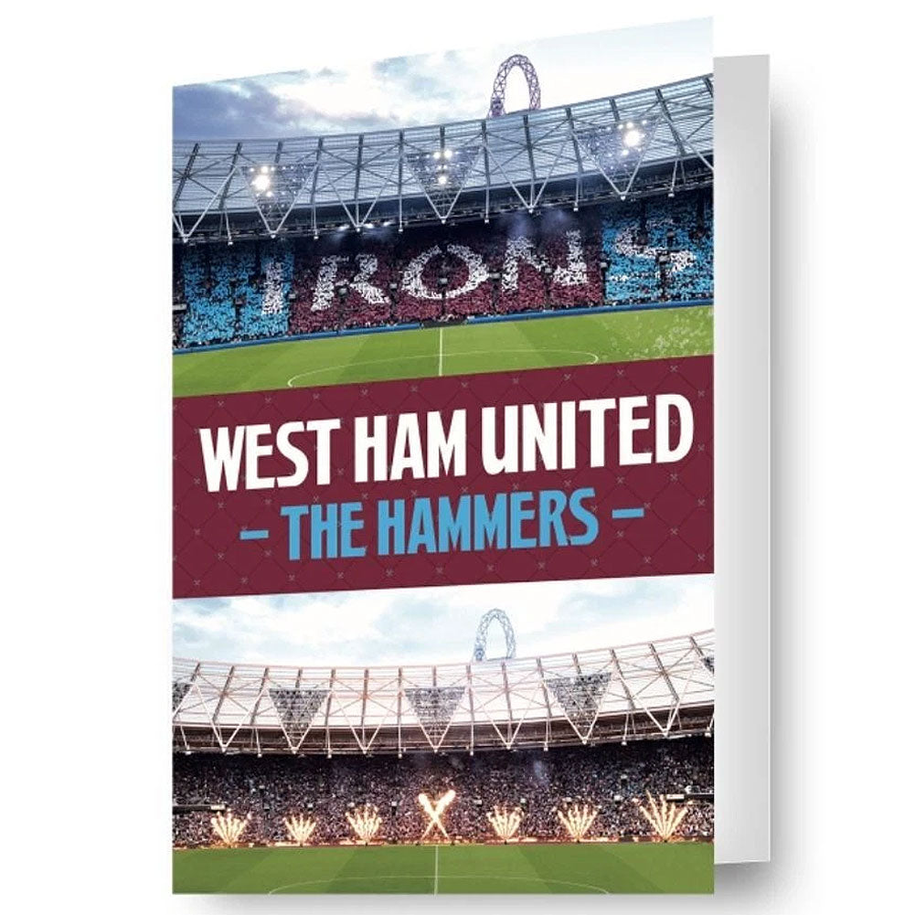 West Ham United FC 3D Lenticular Birthday Card - Buy Cards & Gift Wrap at GiftMasters.co.uk