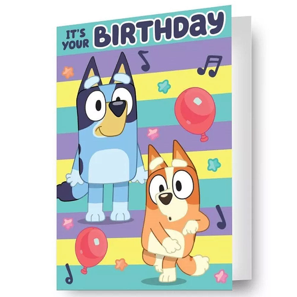Bluey 3D Lenticular Birthday Card - Buy Cards & Gift Wrap at GiftMasters.co.uk
