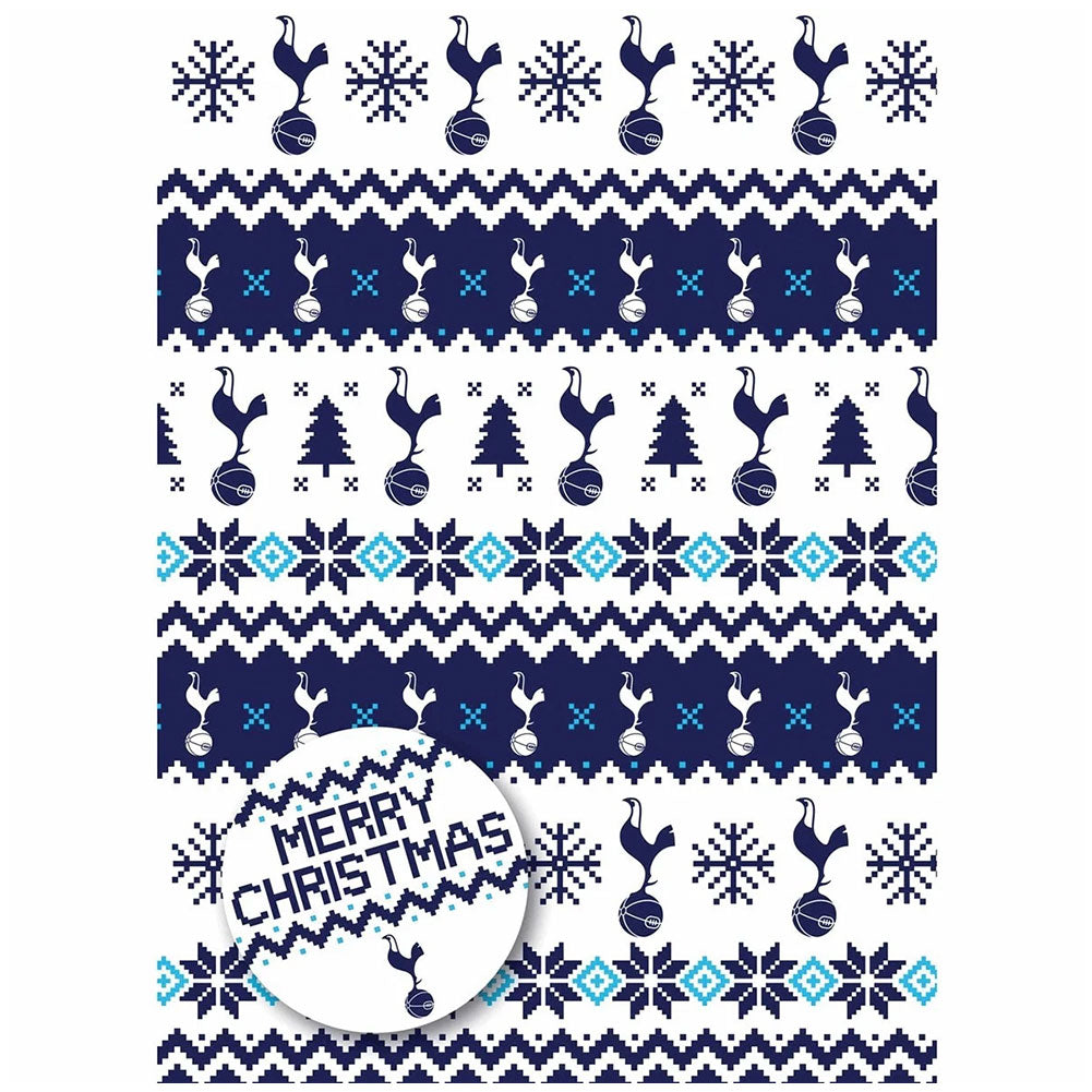 Tottenham Hotspur FC Christmas Gift Wrap - Buy Gift Bags & Wrap at GiftMasters.co.uk