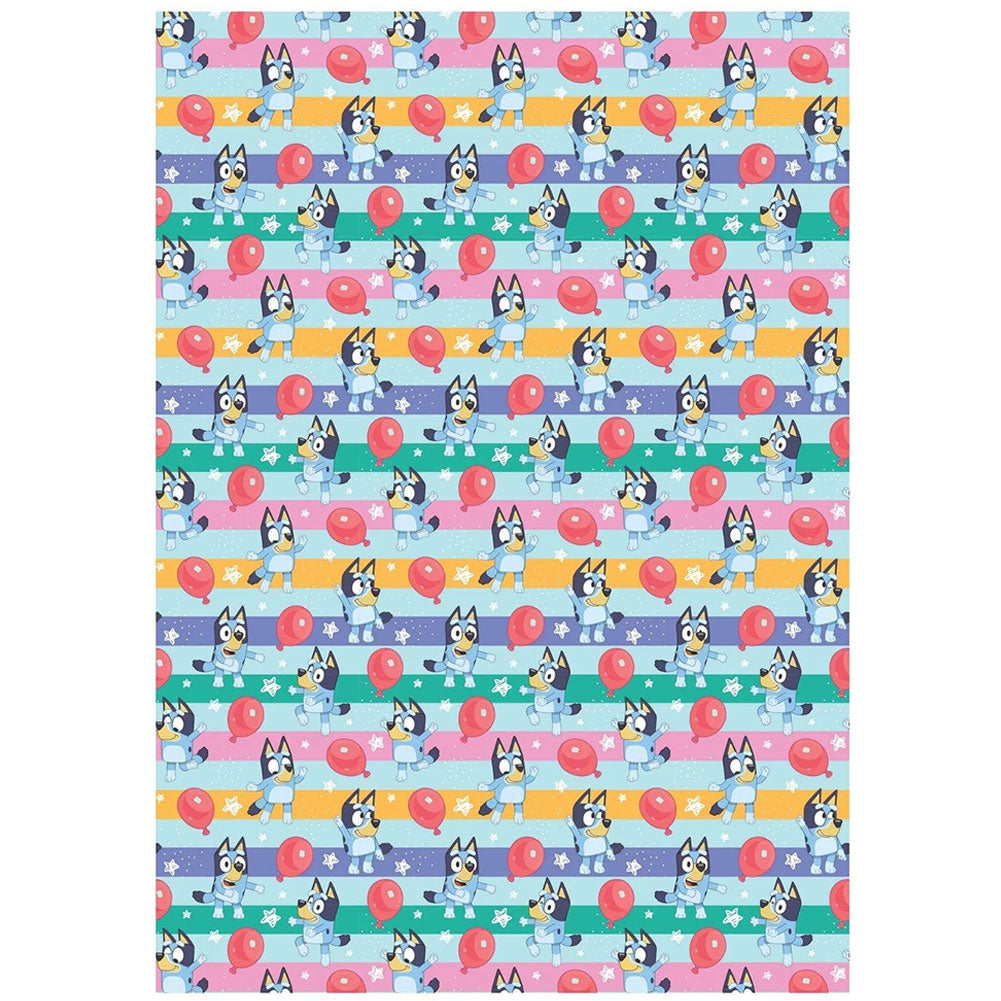 Bluey Balloon Gift Wrap - Buy Cards & Gift Wrap at GiftMasters.co.uk