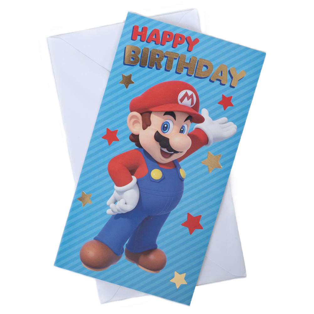 Super Mario Birthday Card - Buy Cards & Gift Wrap at GiftMasters.co.uk