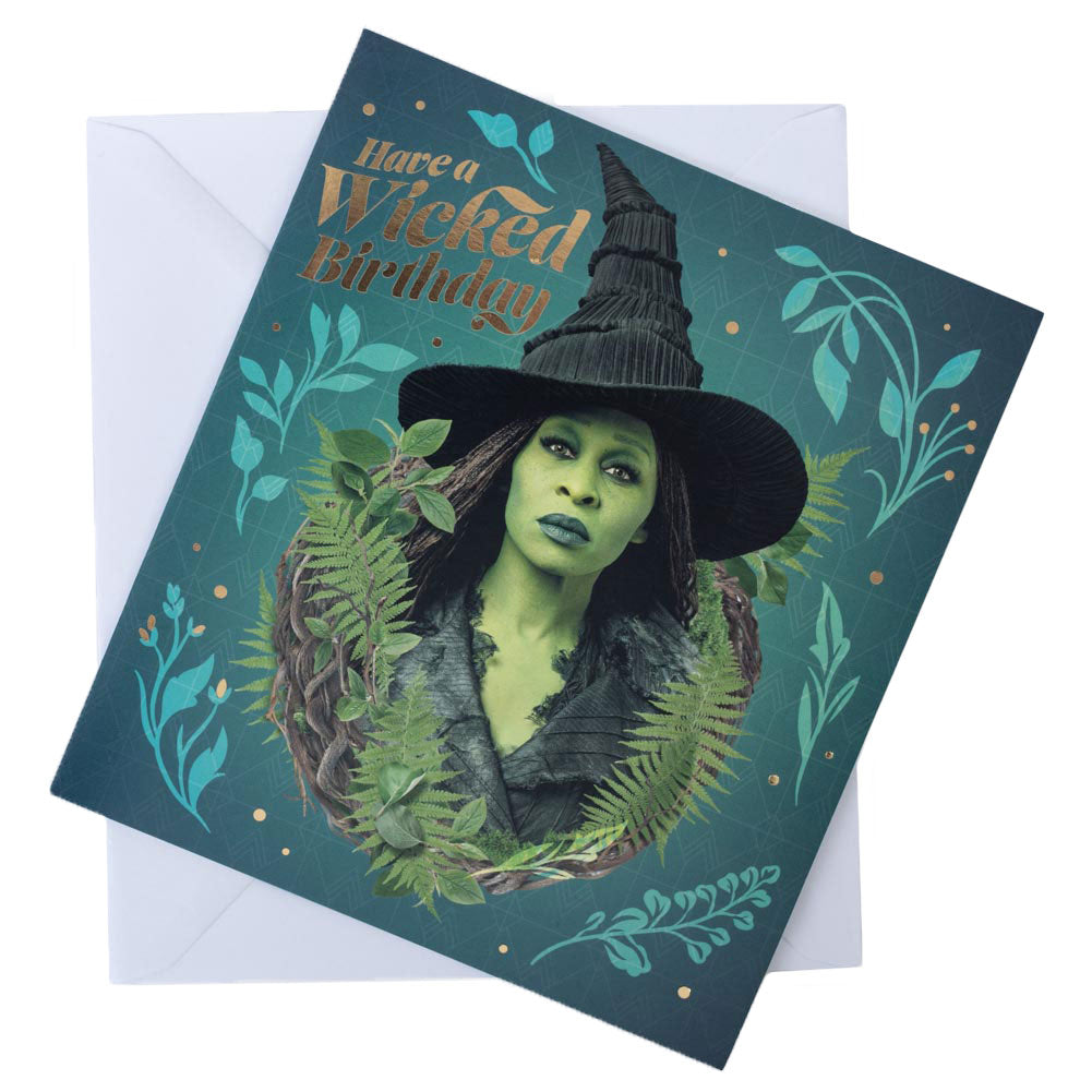 Wicked Elphaba Birthday Card - Buy Cards & Gift Wrap at GiftMasters.co.uk