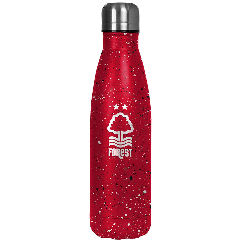 Nottingham Forest FC Paint Splatter Thermal Flask - Buy Bottles & Flasks at GiftMasters.co.uk