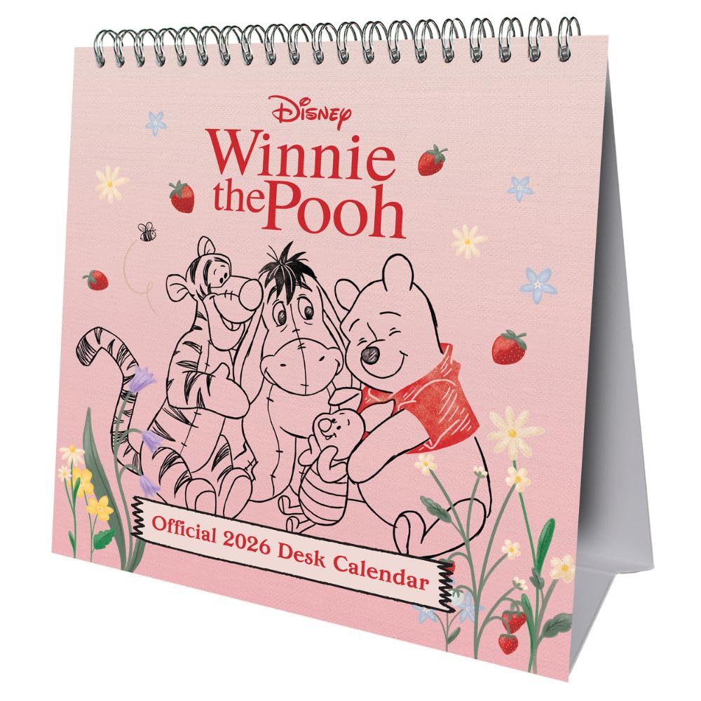 Winnie The Pooh Desktop Calendar 2026 - Buy Calendars & Diaries at GiftMasters.co.uk