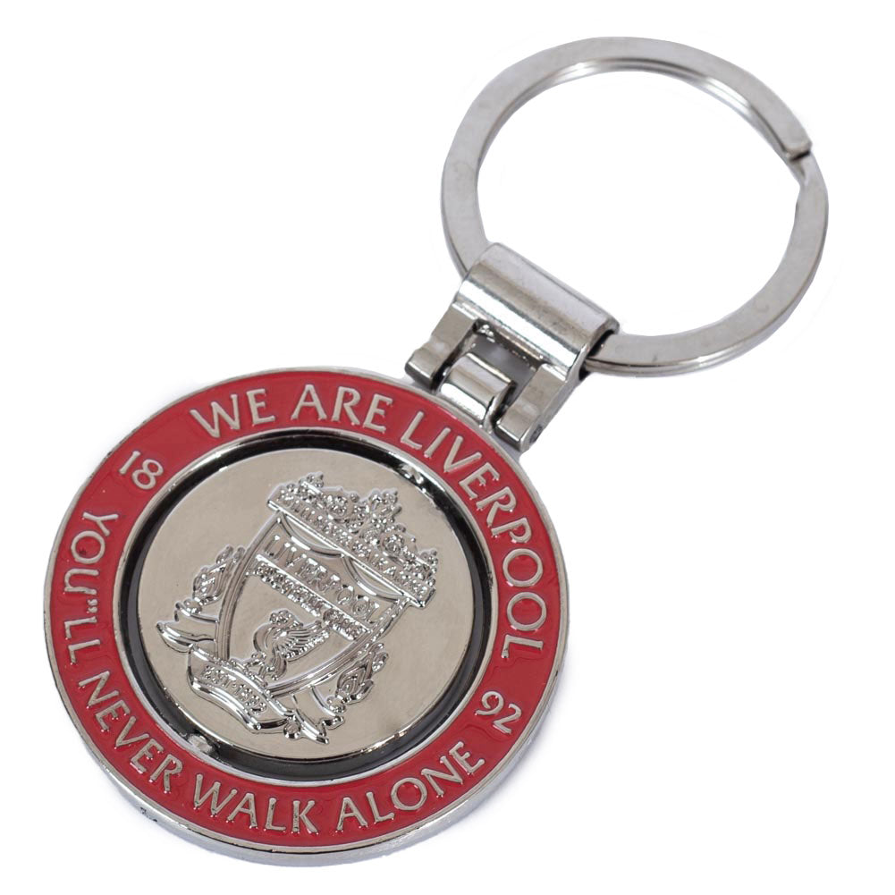 Liverpool FC Crest Spinner Keyring - Buy Keyrings at GiftMasters.co.uk
