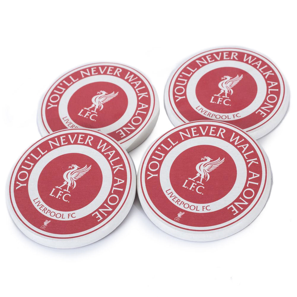 Liverpool FC 4pk Ceramic Coaster Set - Buy Home Accessories at GiftMasters.co.uk