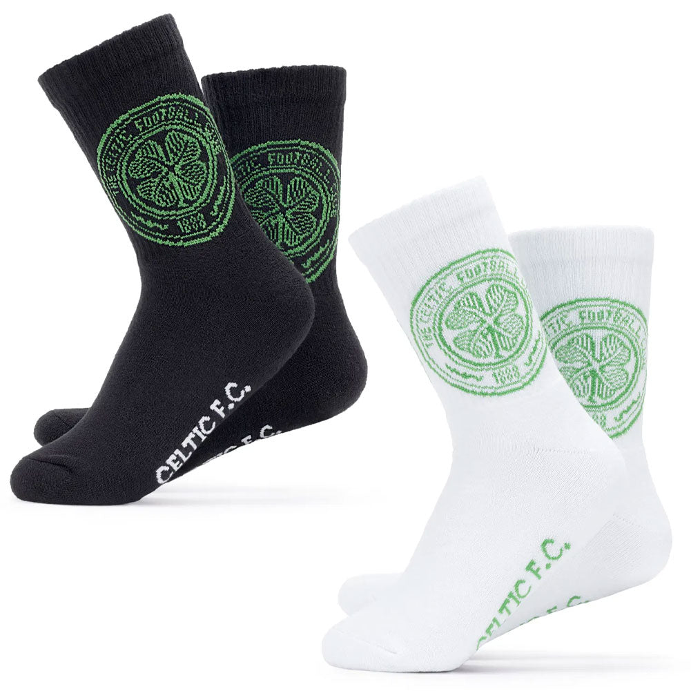 Celtic FC Twin Pack Sports Socks 7-11 - Buy Gloves & Scarves at GiftMasters.co.uk