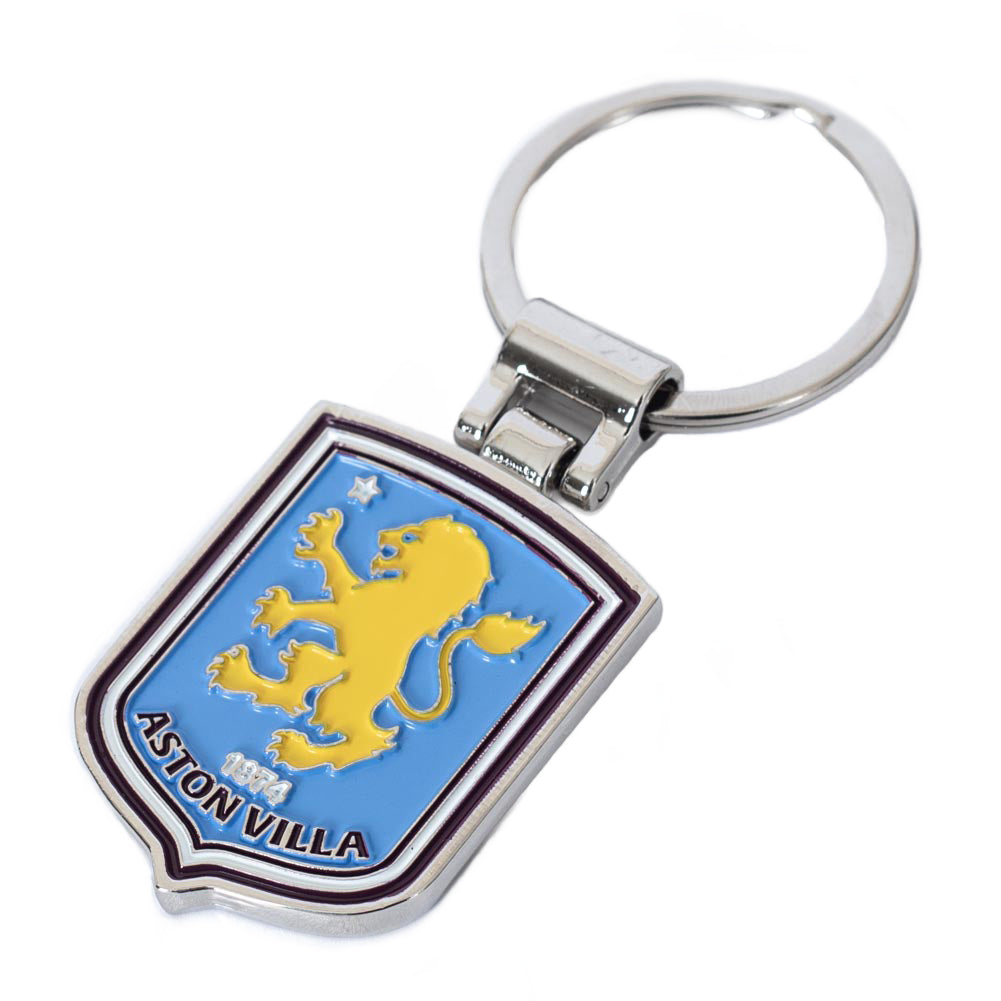 Aston Villa FC Boxed Crest Keyring - Buy Keyrings & Pens at GiftMasters.co.uk