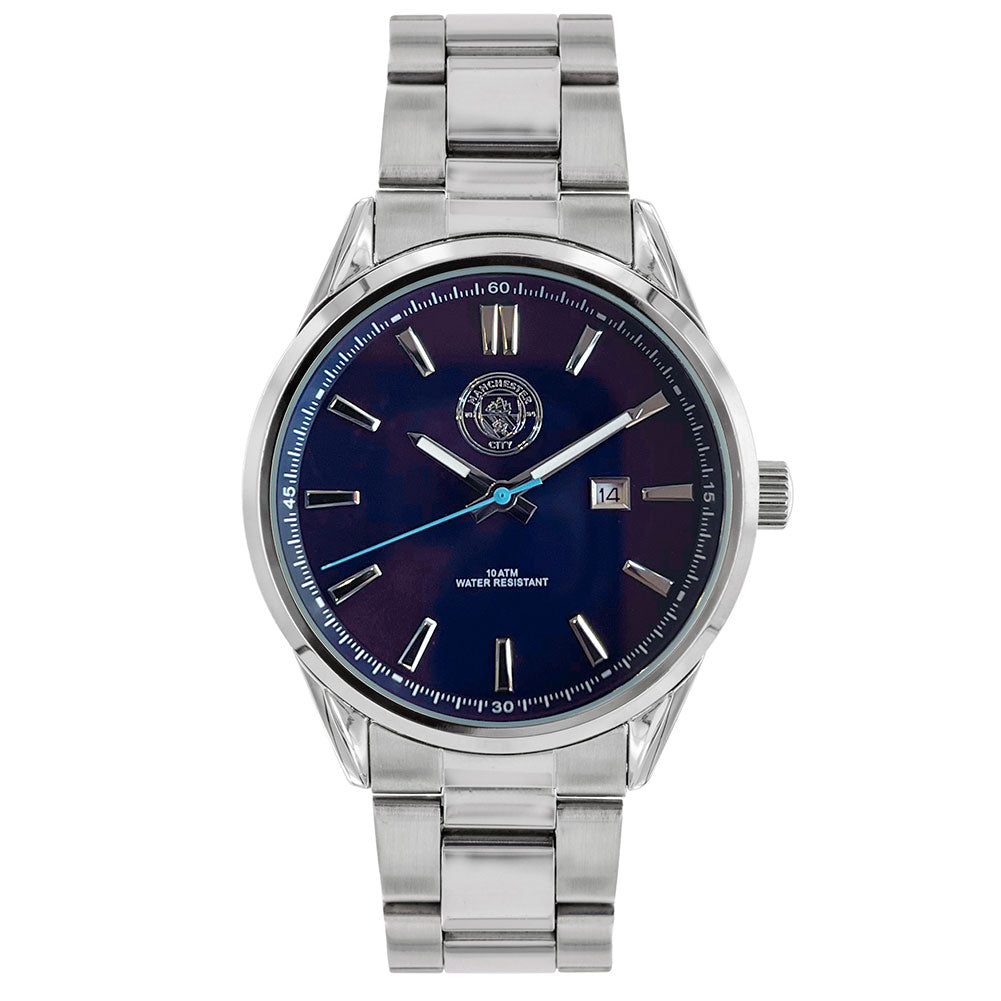 Manchester City FC Mens Bracelet Watch - Buy Watches at GiftMasters.co.uk
