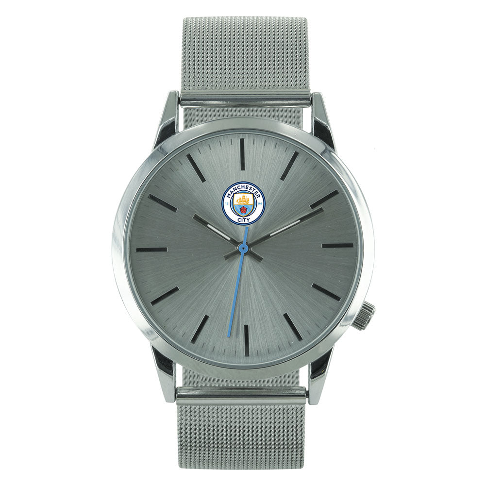 Manchester City FC Mens Mesh Strap Watch - Buy Watches at GiftMasters.co.uk