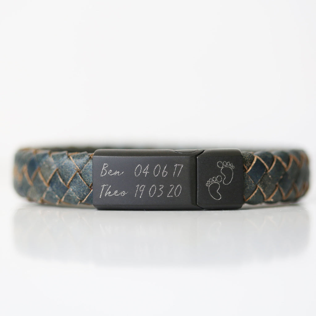 Handwriting Engraved Antique Style Bracelet - Iron - Buy Antique Style Bracelet OH at GiftMasters.co.uk
