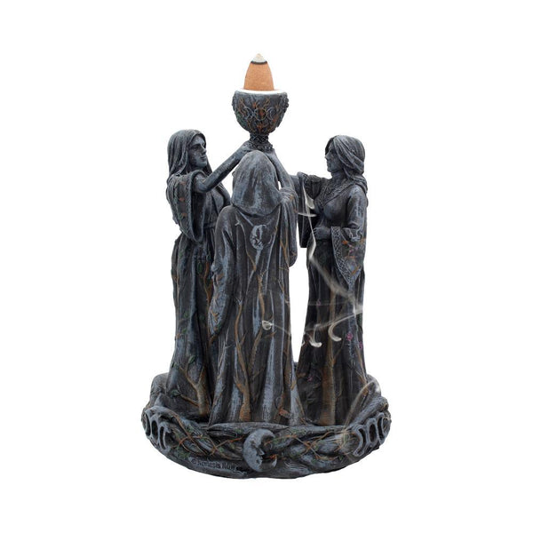 Mother Maiden & Crone Backflow Incense Burner 18cm - GiftMasters.co.uk