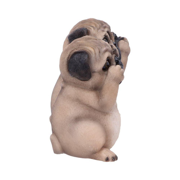 Three Wise Pugs 8.5cm Ornament - GiftMasters.co.uk