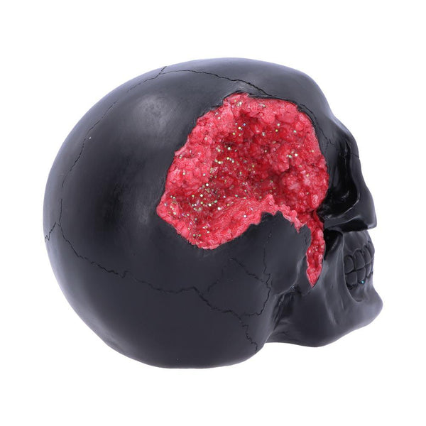 Geode Skull Red 17cm Ornament - GiftMasters.co.uk