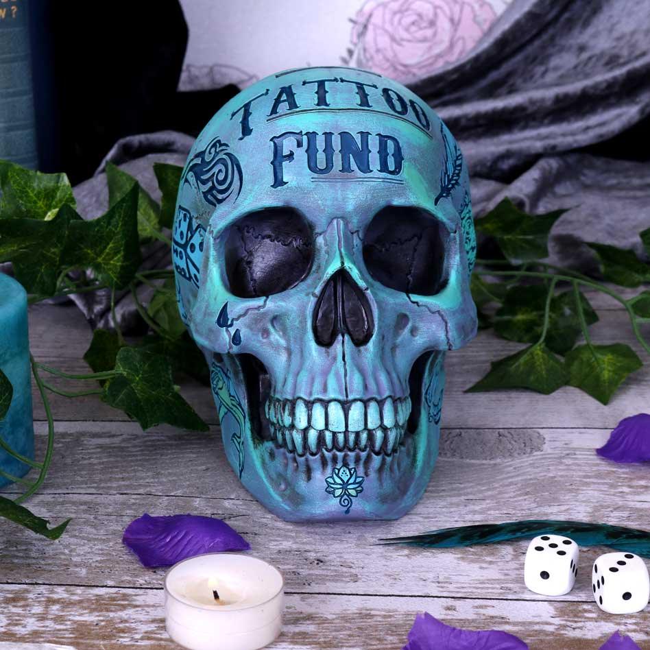 Tattoo Fund (Blue) - Buy Money Boxes at GiftMasters.co.uk