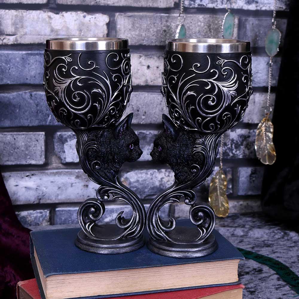 Familiars Love Goblets 18.5cm (Set of 2) - Buy Goblets & Chalices at GiftMasters.co.uk