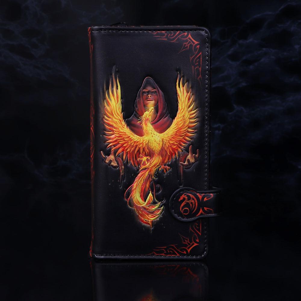 Phoenix Rising Embossed Purse (AS) 18.5cm - Buy Purses at GiftMasters.co.uk