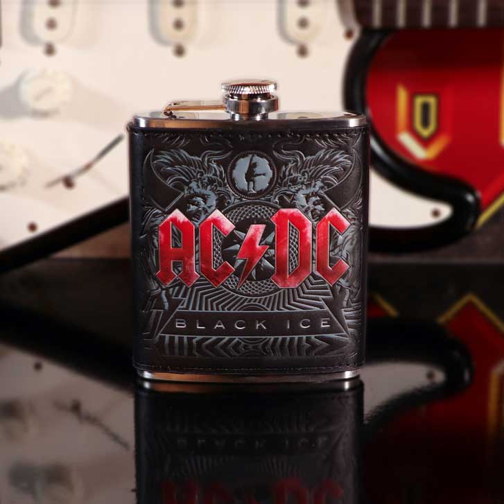 ACDC Black Ice Hip Flask - Buy Hipflasks at GiftMasters.co.uk