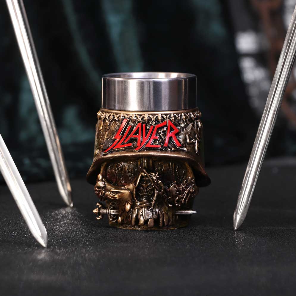 Slayer Skull Shot Glass 9cm - Buy Shot Glasses at GiftMasters.co.uk